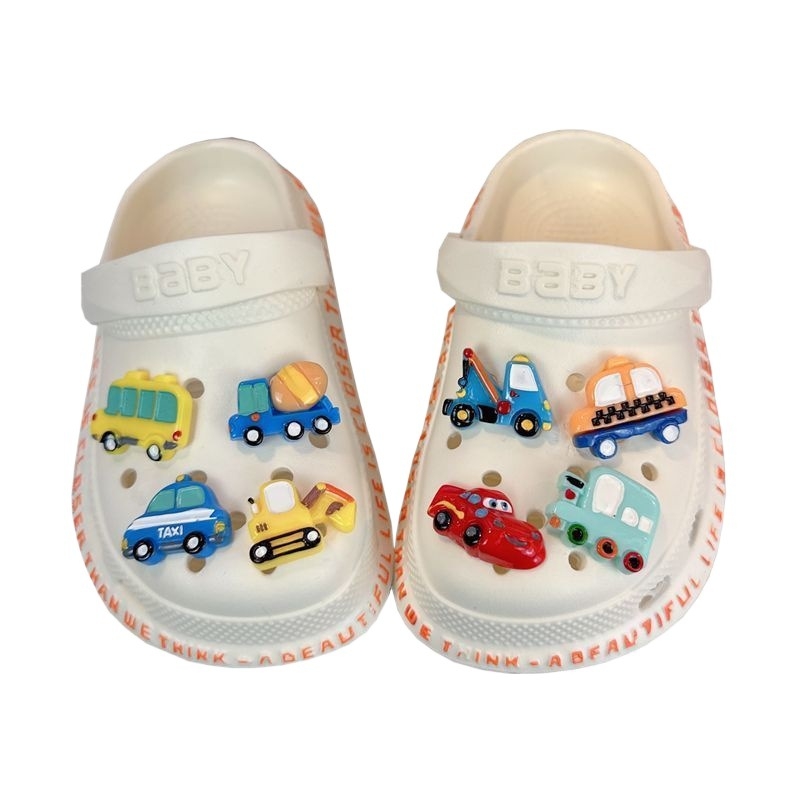 Gyerekek EVA papucs mérnöki autó mintával, 1-3 éveseknek, nyár