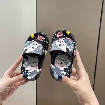 Gyerekeknek szóló rajzfilmfigurás papucs | felső PVC, talp PVC, Cartoon minta, lélegző, csúszásmentes