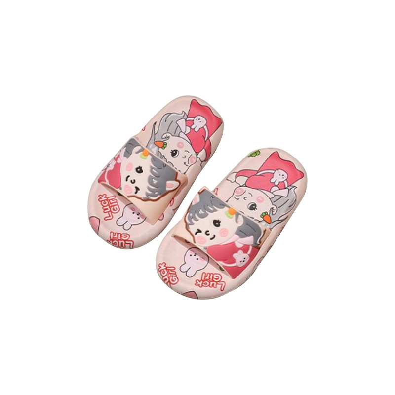 Gyerekeknek szóló rajzfilmfigurás papucs | felső PVC, talp PVC, Cartoon minta, lélegző, csúszásmentes