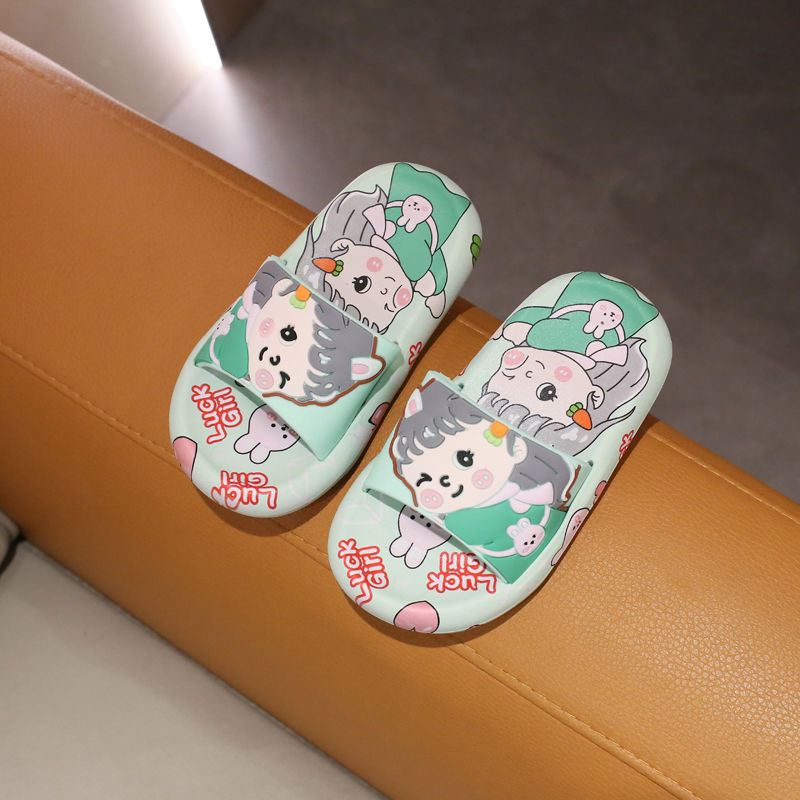 Gyerekeknek szóló rajzfilmfigurás papucs | felső PVC, talp PVC, Cartoon minta, lélegző, csúszásmentes