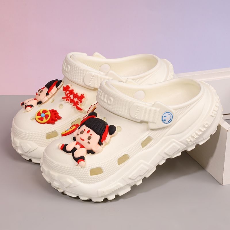 Gyermekek Crocs-stílusú EVA felső részű szandál, uniszex, belső bélés nélkül, 4–16 éveseknek, nyár 2025