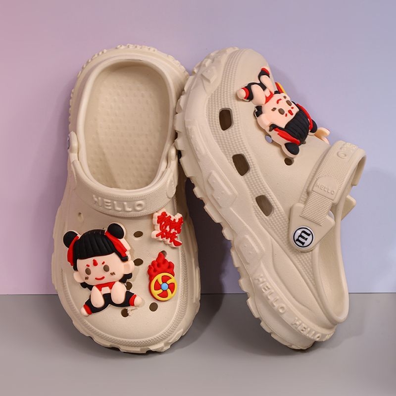 Gyermekek Crocs-stílusú EVA felső részű szandál, uniszex, belső bélés nélkül, 4–16 éveseknek, nyár 2025