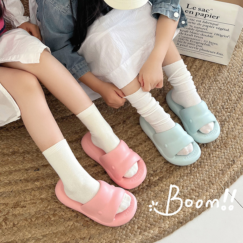 Șlapi pentru copii EVA, EVA partea superioară și talpa EVA, uscare rapidă, impermeabile, stil coreean