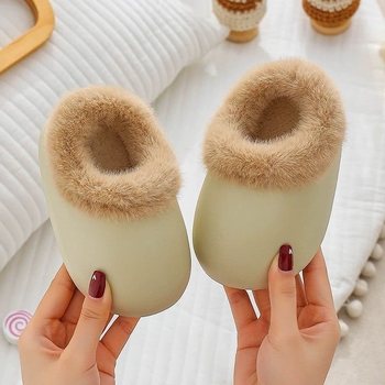 Papuci pentru copii mici, partea superioară din microfibră și talpa EVA, brand White Crane, stil simplu, pentru vârsta 1–3 ani