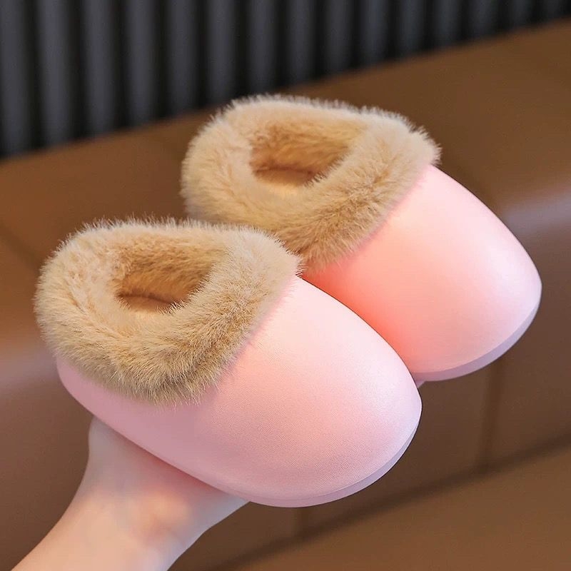 Papuci pentru copii mici, partea superioară din microfibră și talpa EVA, brand White Crane, stil simplu, pentru vârsta 1–3 ani