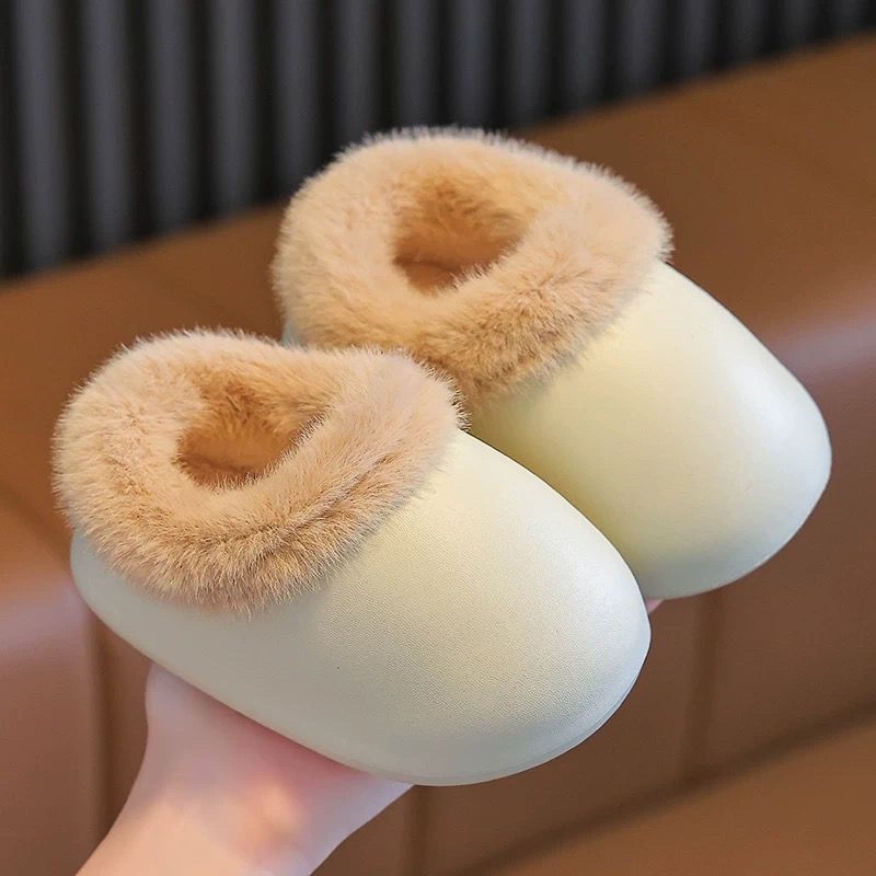 Papuci pentru copii mici, partea superioară din microfibră și talpa EVA, brand White Crane, stil simplu, pentru vârsta 1–3 ani