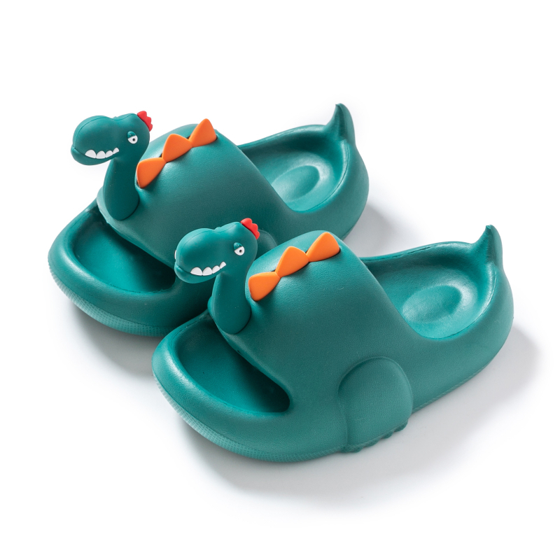 Sandale pentru copii din EVA, partea superioară EVA, talpă EVA, imprimeu cu animale, antiderapant, potrivite pentru copii 4–16 ani