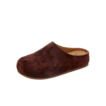 Papuci slip-on unisex pentru copii, stil coreean, velur (7–16 ani, suprafața: velur, talpă: cauciuc, stil: coreean, sezon: primăvară și toamnă 2025)