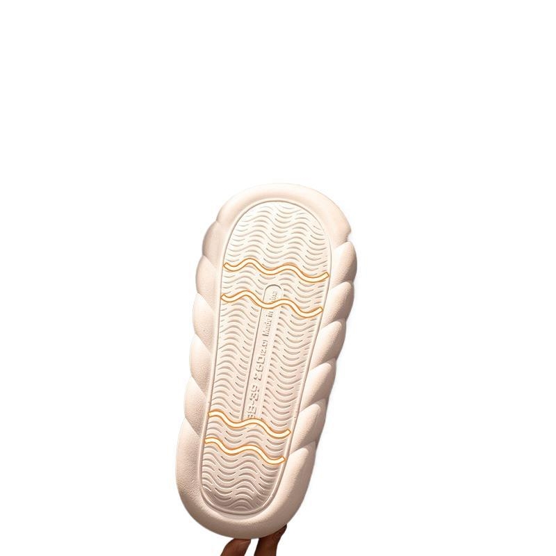 Uniszex beltéri papucs bőr felsőrésszel, vastag EVA talppal és plüss belsővel, ősz-télre