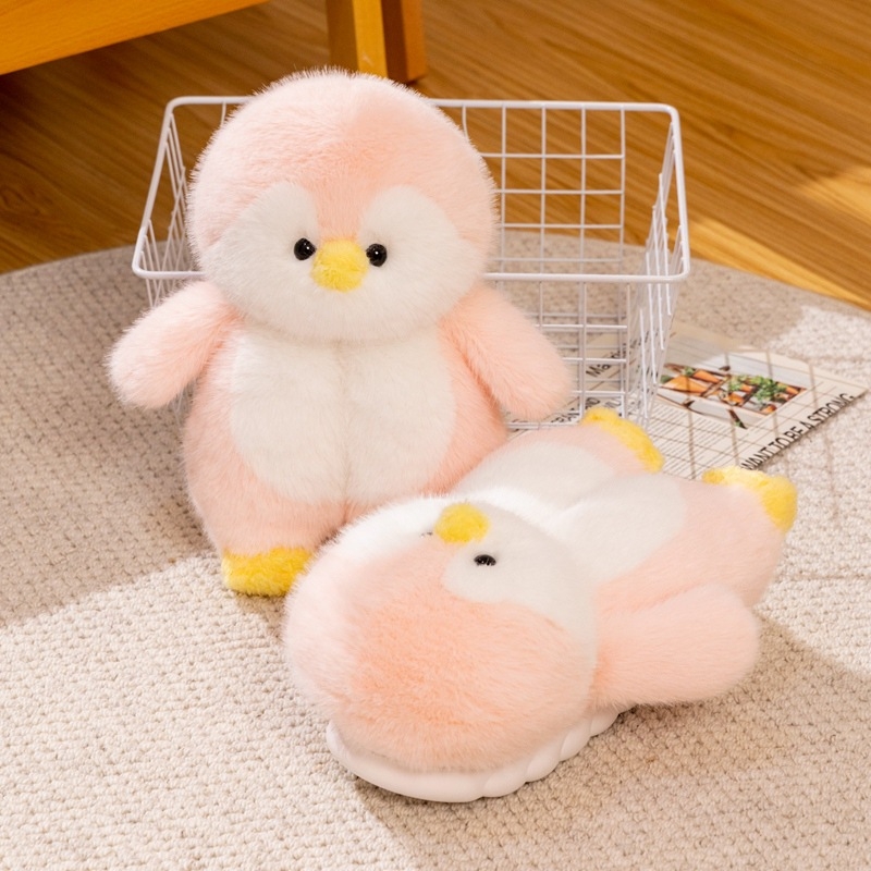 Uniszex beltéri papucs bőr felsőrésszel, vastag EVA talppal és plüss belsővel, ősz-télre