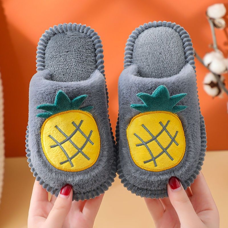 Papuci interior din bumbac pentru copii, cu iepuraș desene animate, talpă PVC, pentru copii 1–3 ani