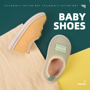 Dječje unutarnje papuče za jesen/zimu, protuklizna TPR podloga, mink krzno, za uzrast 1–12 godina