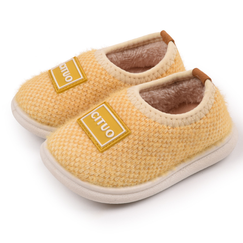 Dječje unutarnje papuče za jesen/zimu, protuklizna TPR podloga, mink krzno, za uzrast 1–12 godina