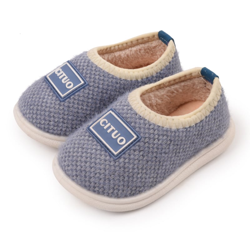 Dječje unutarnje papuče za jesen/zimu, protuklizna TPR podloga, mink krzno, za uzrast 1–12 godina