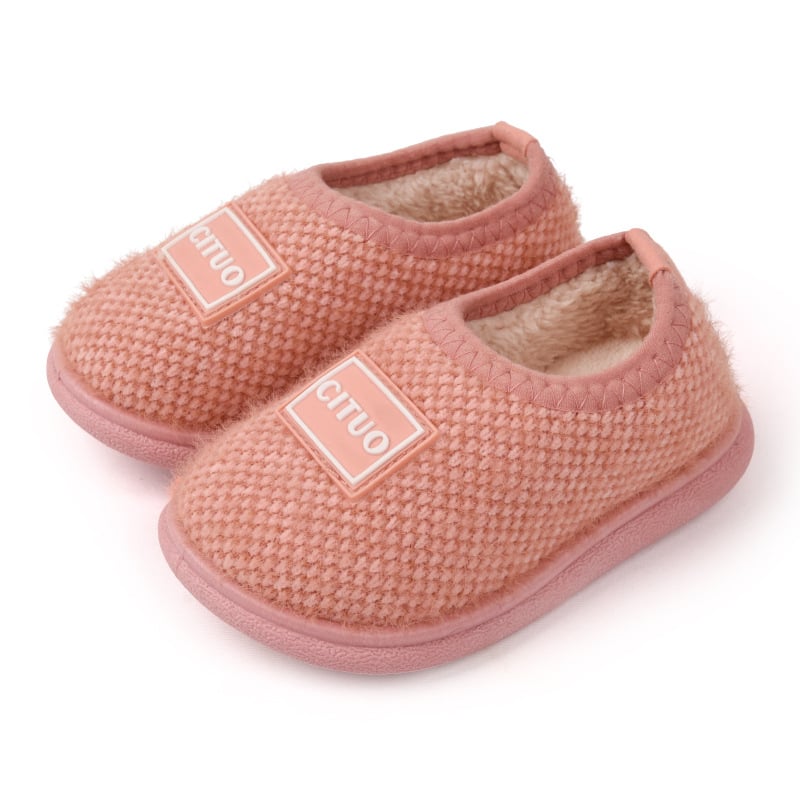 Dječje unutarnje papuče za jesen/zimu, protuklizna TPR podloga, mink krzno, za uzrast 1–12 godina