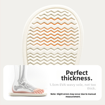 Pamučne papuče za djecu, unisex, prugast uzorak, EVA potplata, jesen-zima, stil princeze