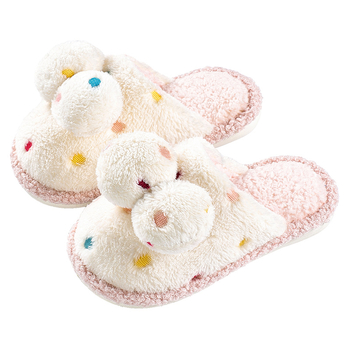 Pamučne papuče za djecu, unisex, prugast uzorak, EVA potplata, jesen-zima, stil princeze