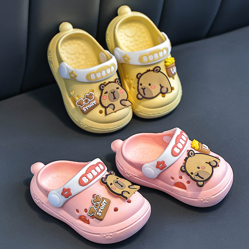 Dječje PVC sandale s cartoon uzorkom - unisex, gornji dio PVC, đon PVC, prozračne, ljeto