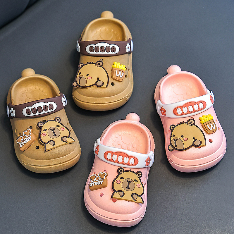 Dječje PVC sandale s cartoon uzorkom - unisex, gornji dio PVC, đon PVC, prozračne, ljeto