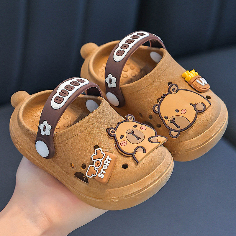 Dječje PVC sandale s cartoon uzorkom - unisex, gornji dio PVC, đon PVC, prozračne, ljeto