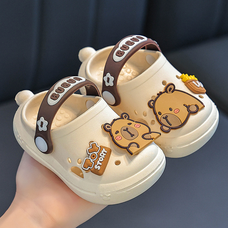 Dječje PVC sandale s cartoon uzorkom - unisex, gornji dio PVC, đon PVC, prozračne, ljeto