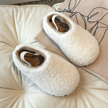 Dječje pamučne papuče s fleec podstavom, slip-on, zimska toplina, unisex