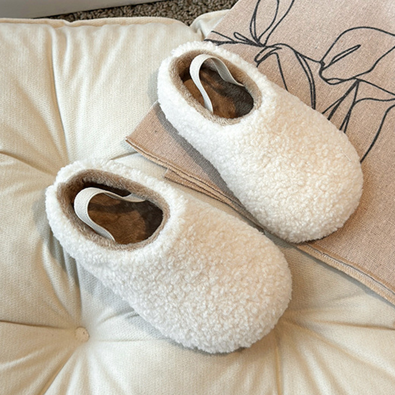 Dječje pamučne papuče s fleec podstavom, slip-on, zimska toplina, unisex