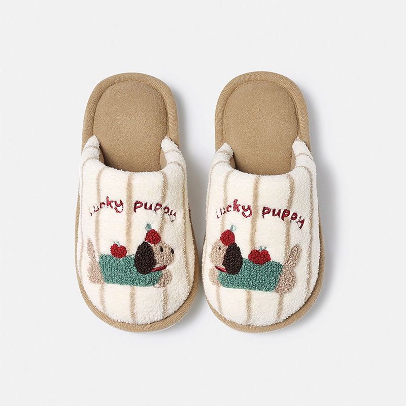 Gyerek pamut papucsok (fleece bélés; kötött felsőrész; EVA talp; uniszex; rajzfilm minta)