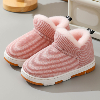 Dječje djevojačke zimske plišane papuče s debelom gumom, za djevojčice 4–16 godina, jesenji stil