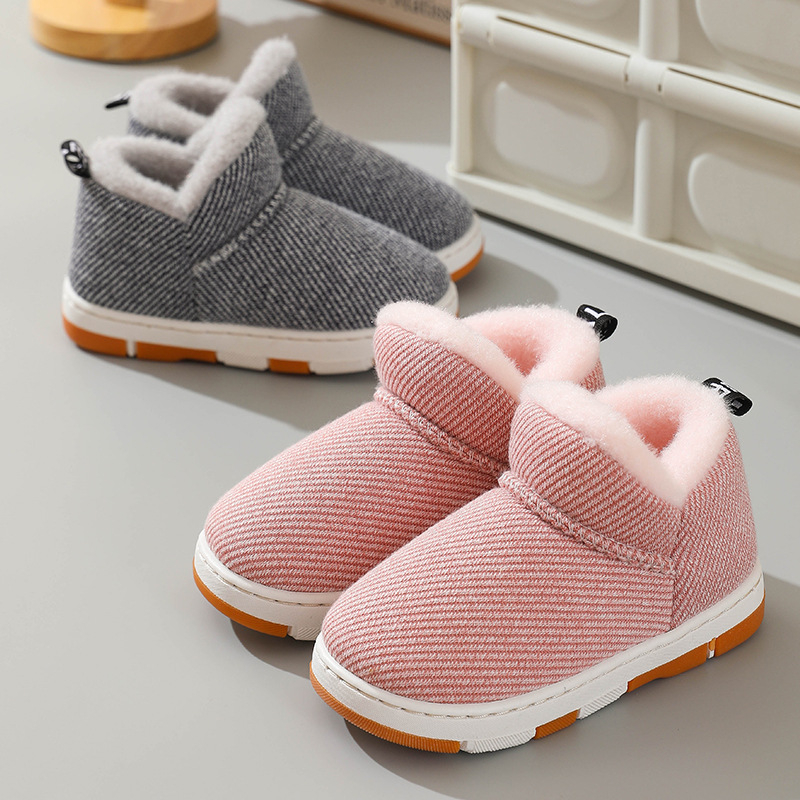 Dječje djevojačke zimske plišane papuče s debelom gumom, za djevojčice 4–16 godina, jesenji stil