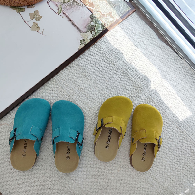 Dječje papuče od pluta, korejskog stila, zatvoren prst, slip-on, unisex, jesen–proljeće 2025