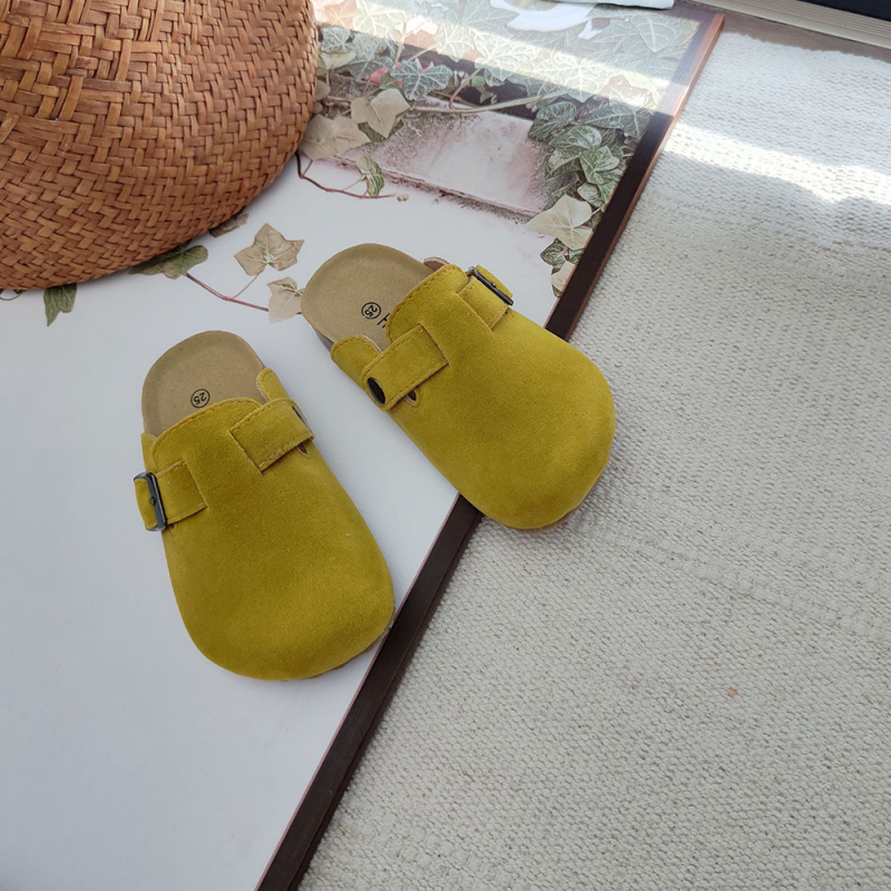 Dječje papuče od pluta, korejskog stila, zatvoren prst, slip-on, unisex, jesen–proljeće 2025