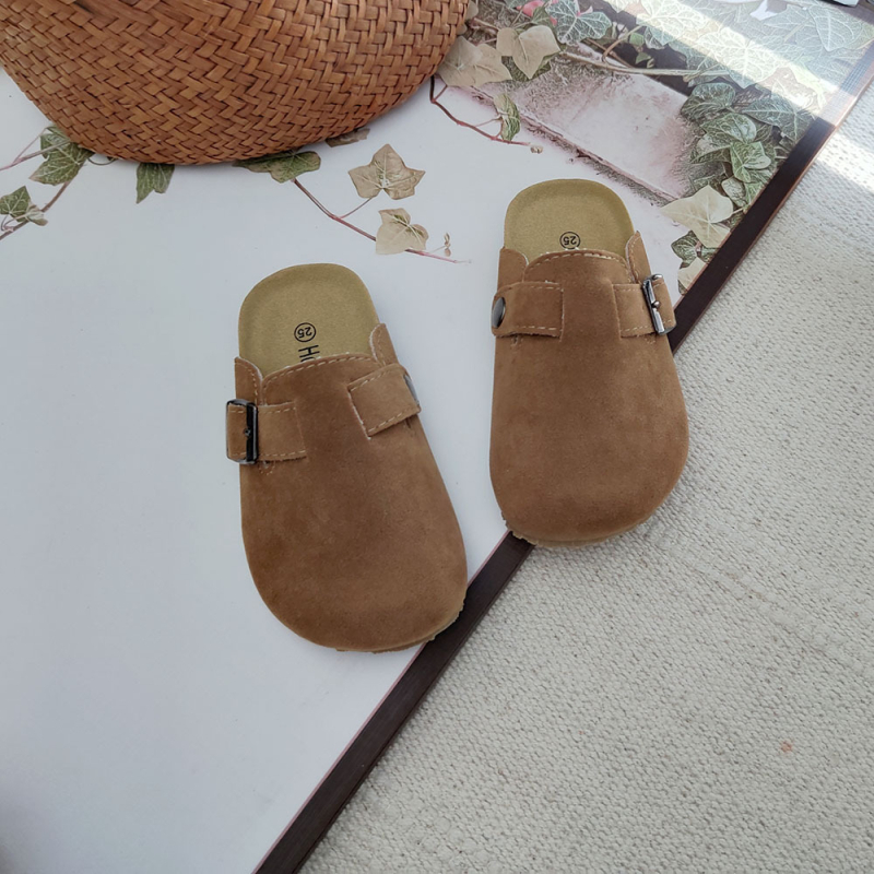 Dječje papuče od pluta, korejskog stila, zatvoren prst, slip-on, unisex, jesen–proljeće 2025