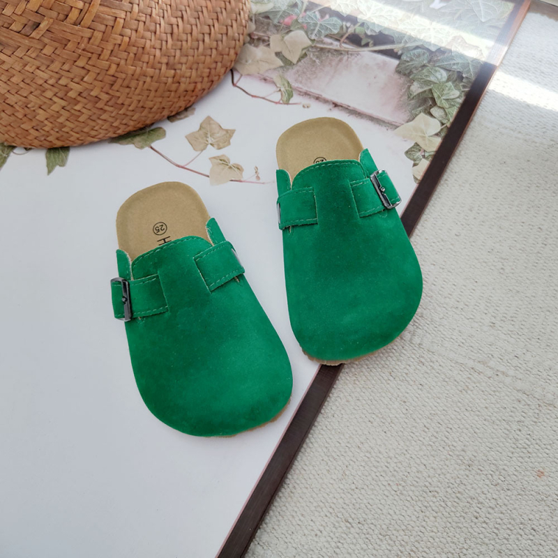 Dječje papuče od pluta, korejskog stila, zatvoren prst, slip-on, unisex, jesen–proljeće 2025