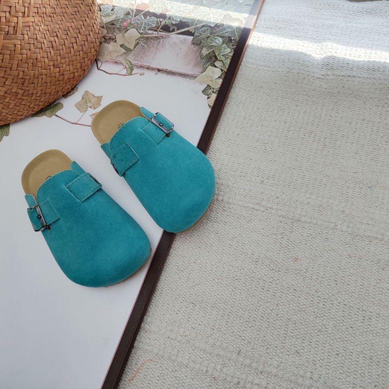Dječje papuče od pluta, korejskog stila, zatvoren prst, slip-on, unisex, jesen–proljeće 2025
