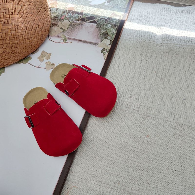 Dječje papuče od pluta, korejskog stila, zatvoren prst, slip-on, unisex, jesen–proljeće 2025