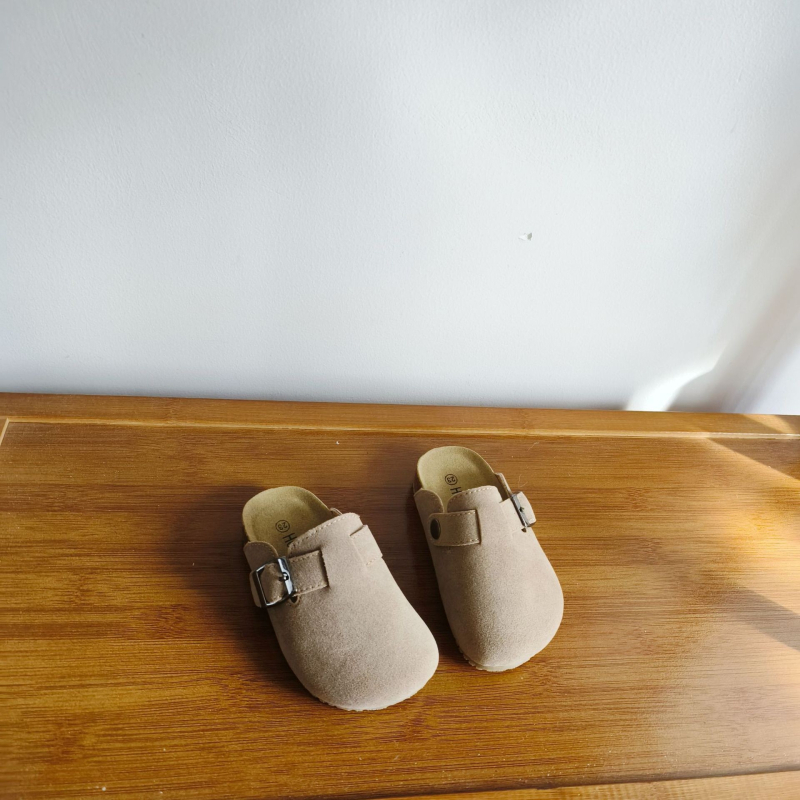 Dječje papuče od pluta, korejskog stila, zatvoren prst, slip-on, unisex, jesen–proljeće 2025
