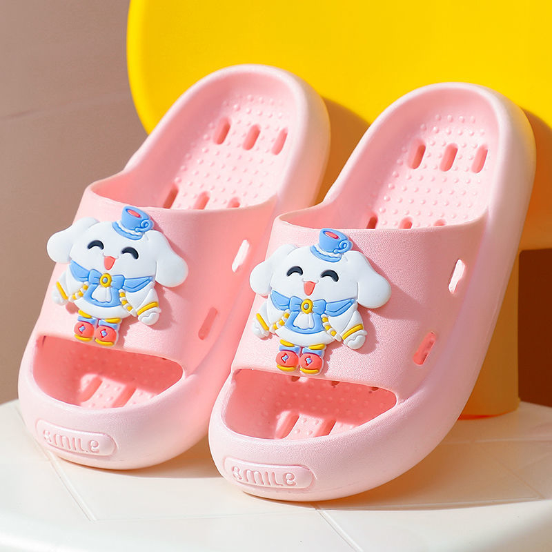 Dječje indoor papuče za djevojčice – Cartoon uzorak, PVC gornji dio i đon, brzo sušenje, protuklizne (4–12 godina)