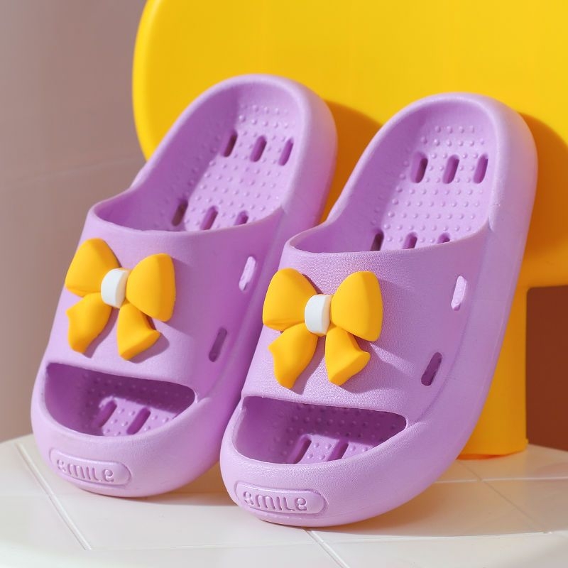 Dječje indoor papuče za djevojčice – Cartoon uzorak, PVC gornji dio i đon, brzo sušenje, protuklizne (4–12 godina)