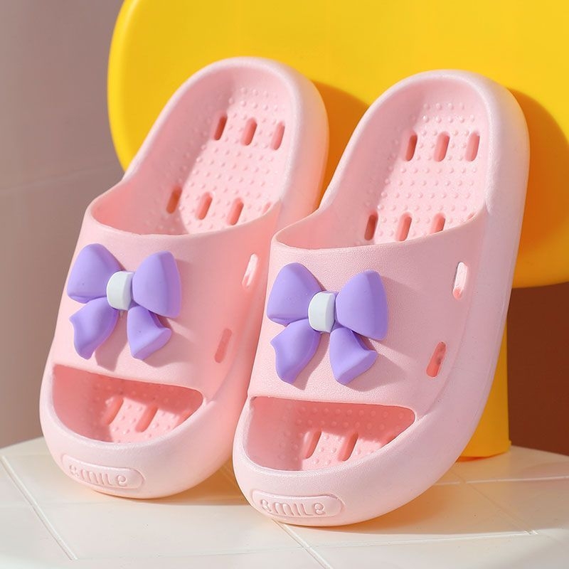 Dječje indoor papuče za djevojčice – Cartoon uzorak, PVC gornji dio i đon, brzo sušenje, protuklizne (4–12 godina)