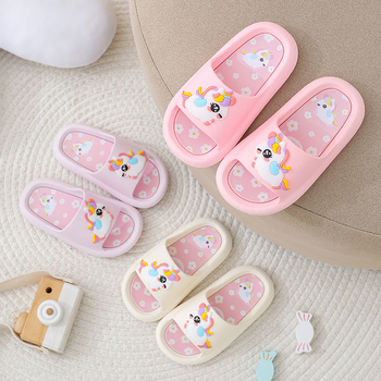 Dječje papuče za djevojčice za unutarnju upotrebu, crtana princeza, PVC gornji dio i potplat, uzrast 4–12 godina