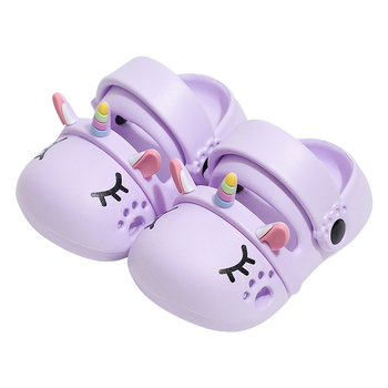 Dječje Crocs-stil EVA sandale s zatvorenim prstima, unisex, za dob 1–16 godina, motiv jednorog Cartoon Paradise, proljetno izdanje 2025
