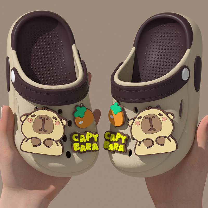 Sandale pentru copii din EVA perforate — slip-on, unisex, fără căptușeală, antiderapante interne