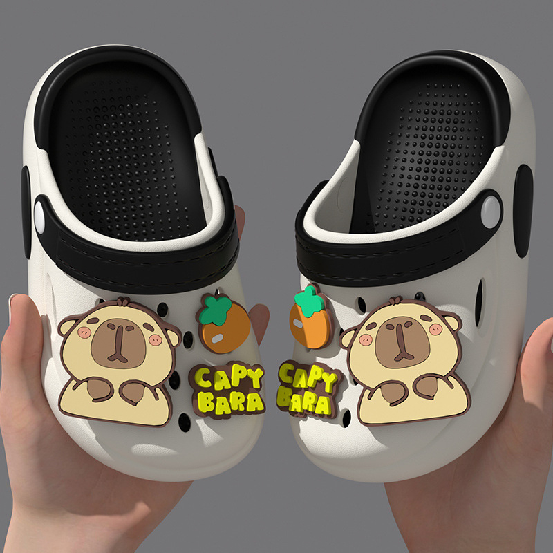 Sandale pentru copii din EVA perforate — slip-on, unisex, fără căptușeală, antiderapante interne