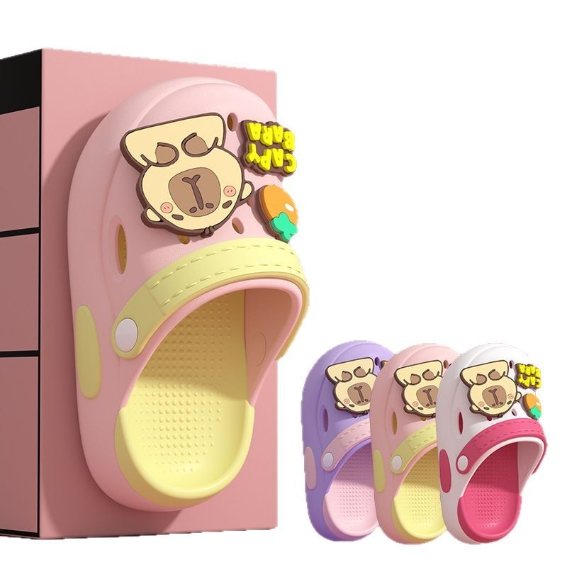 Sandale pentru copii din EVA perforate — slip-on, unisex, fără căptușeală, antiderapante interne