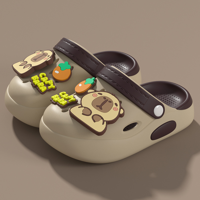 Sandale pentru copii din EVA perforate — slip-on, unisex, fără căptușeală, antiderapante interne