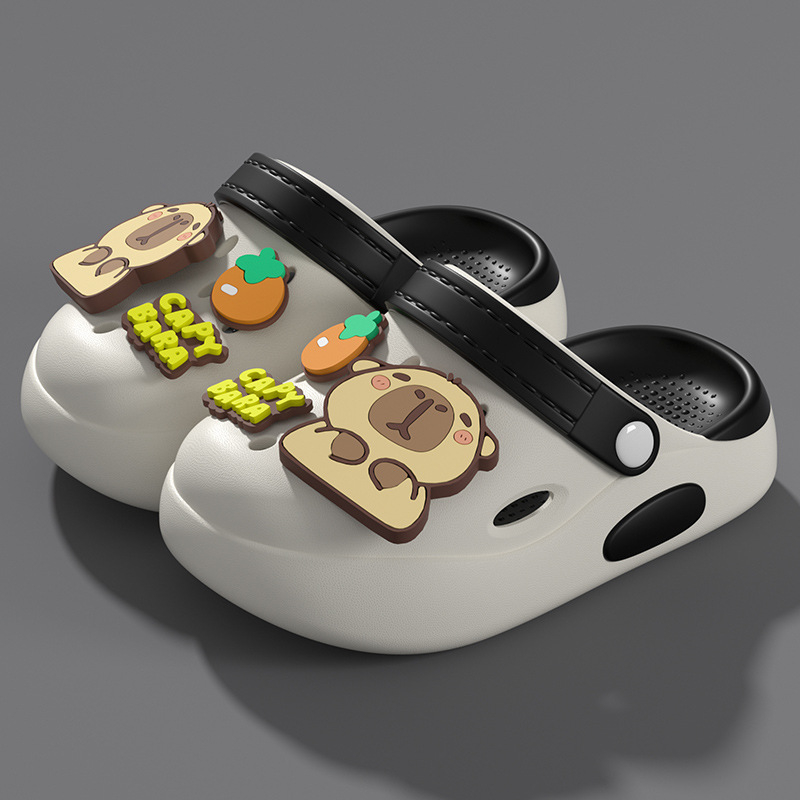 Sandale pentru copii din EVA perforate — slip-on, unisex, fără căptușeală, antiderapante interne