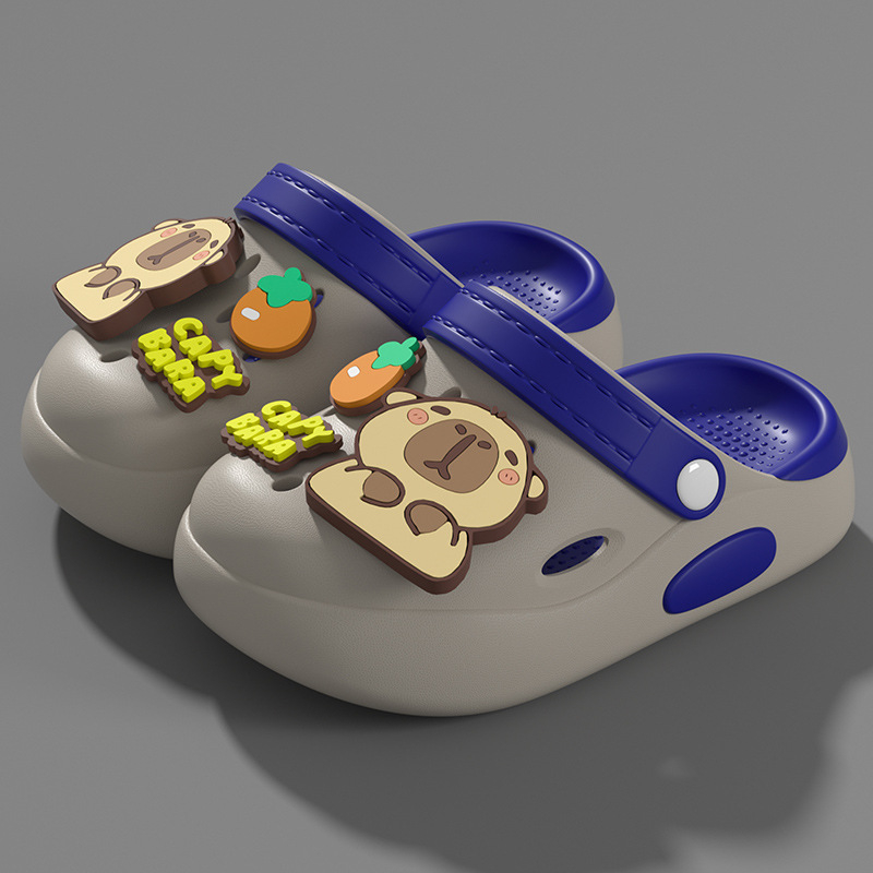 Sandale pentru copii din EVA perforate — slip-on, unisex, fără căptușeală, antiderapante interne