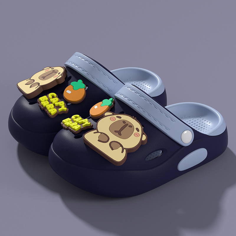 Sandale pentru copii din EVA perforate — slip-on, unisex, fără căptușeală, antiderapante interne