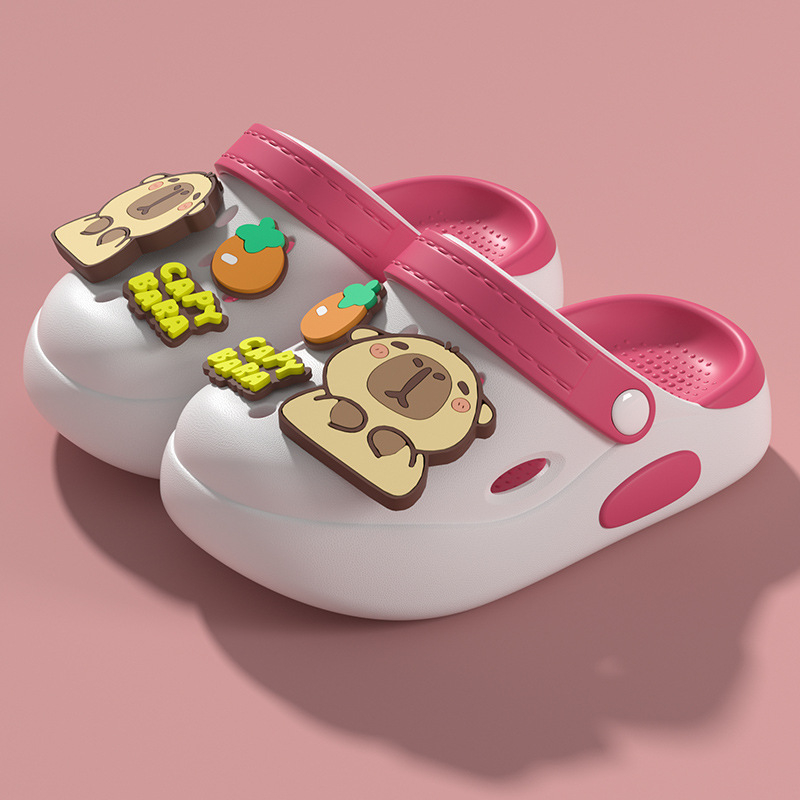 Sandale pentru copii din EVA perforate — slip-on, unisex, fără căptușeală, antiderapante interne